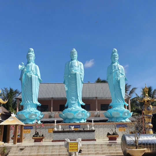 Tượng Tây Phương Tam Thánh Phật
