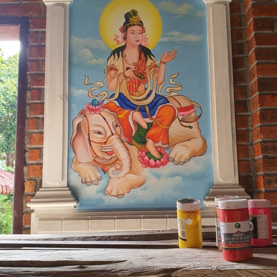 Vẽ Tranh Tường Phật Giáo