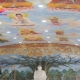 Cở sở chuyên vẽ tranh tường trang trí phật giáo đường nét độc đáo