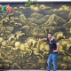Tranh bát nhã xi măng tinh xảo chỉ có ở Mỹ Thuật Đào Nguyên