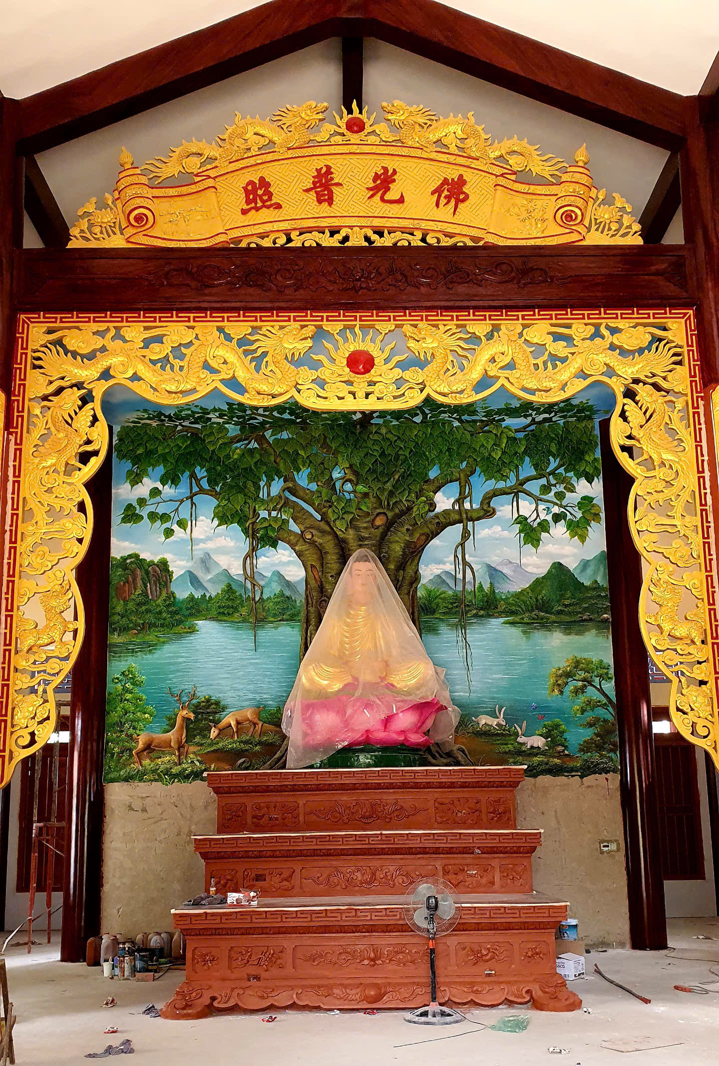phù điêu đình chùa