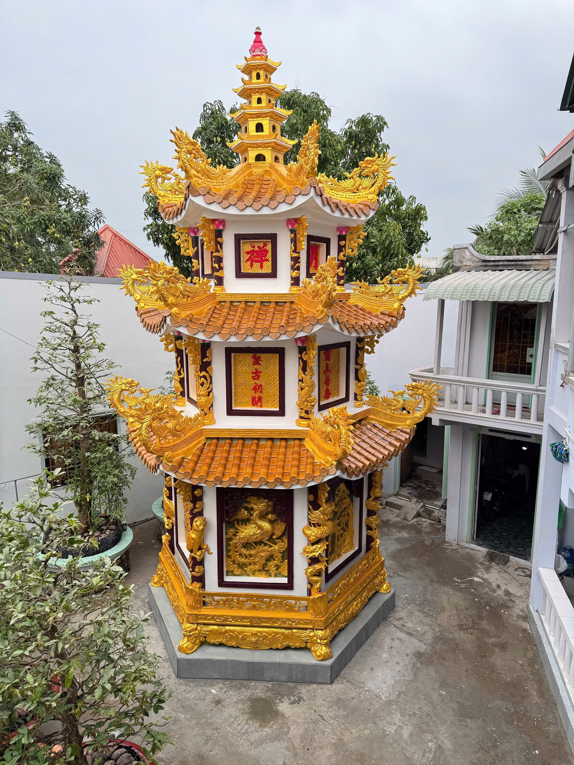 phù điêu đình chùa