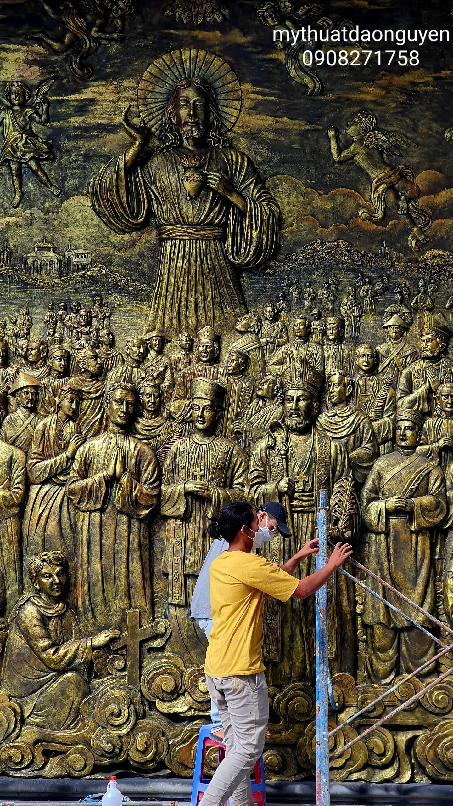 phù điêu xi măng công giáo