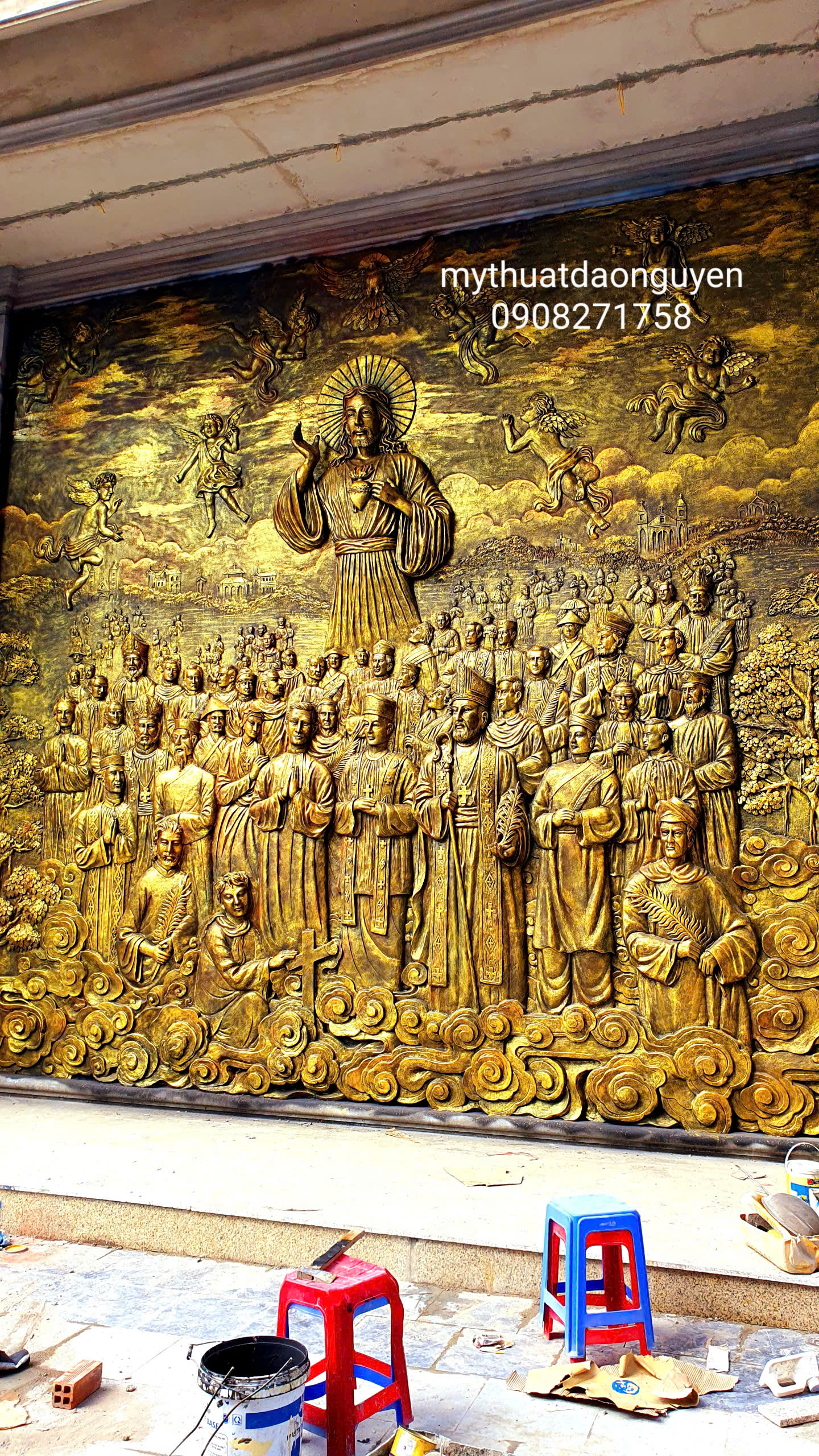 phù điêu xi măng công giáo