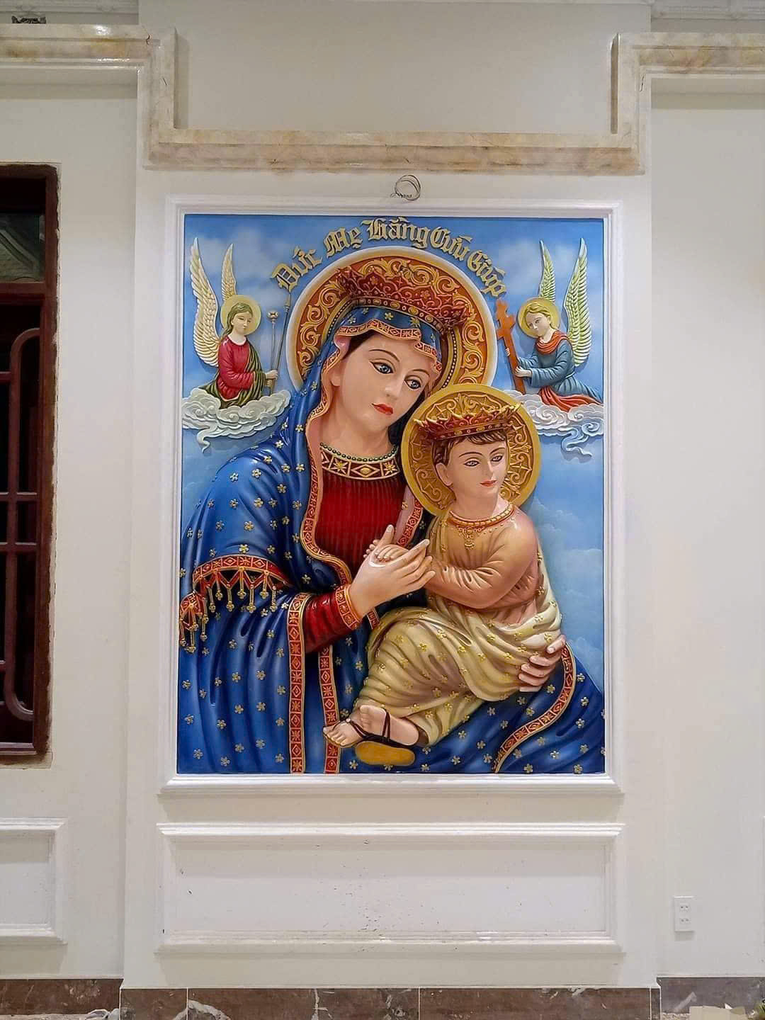 phù điêu xi măng công giáo