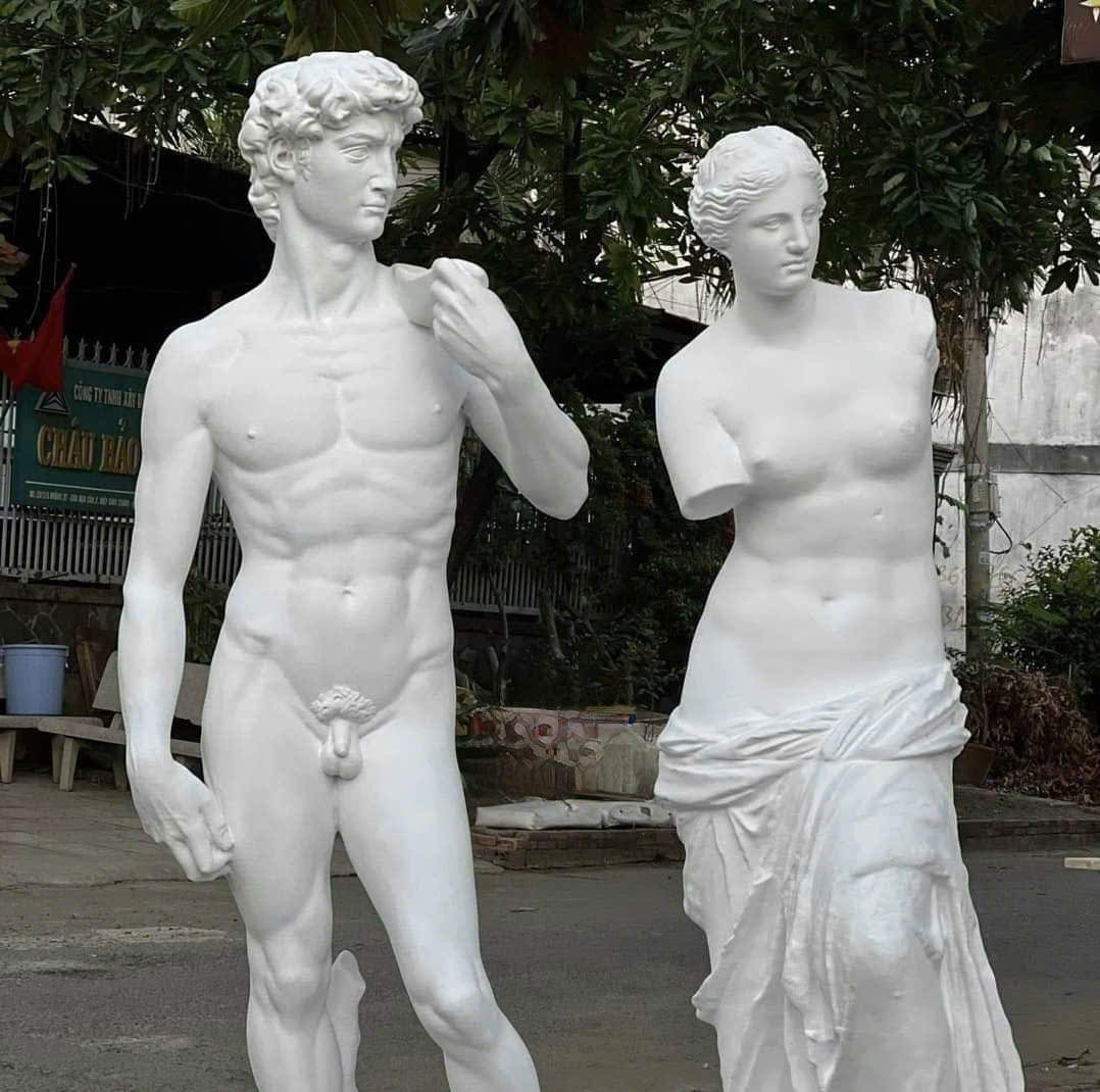 tượng sân vườn xi măng