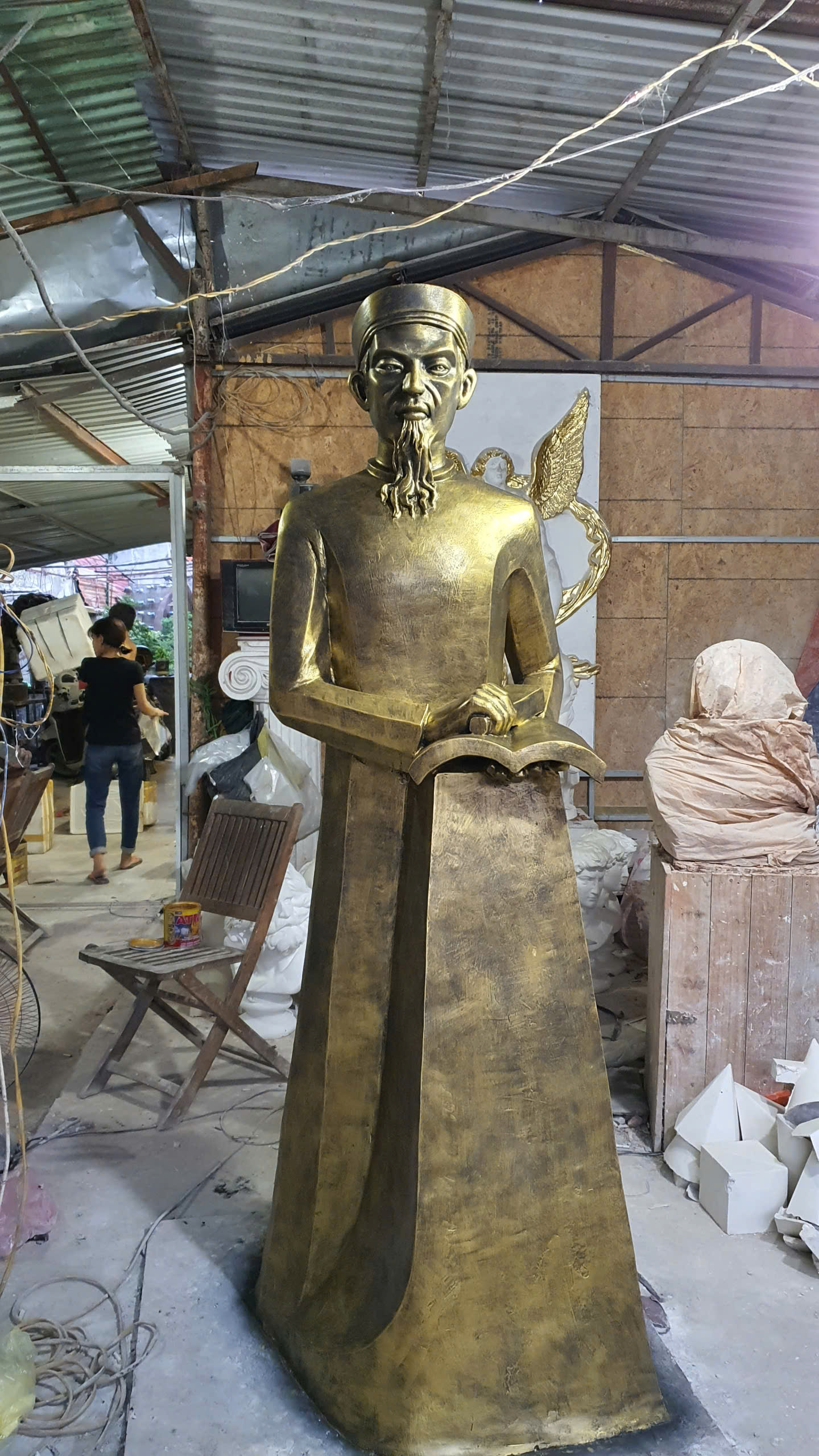 tượng xi măng