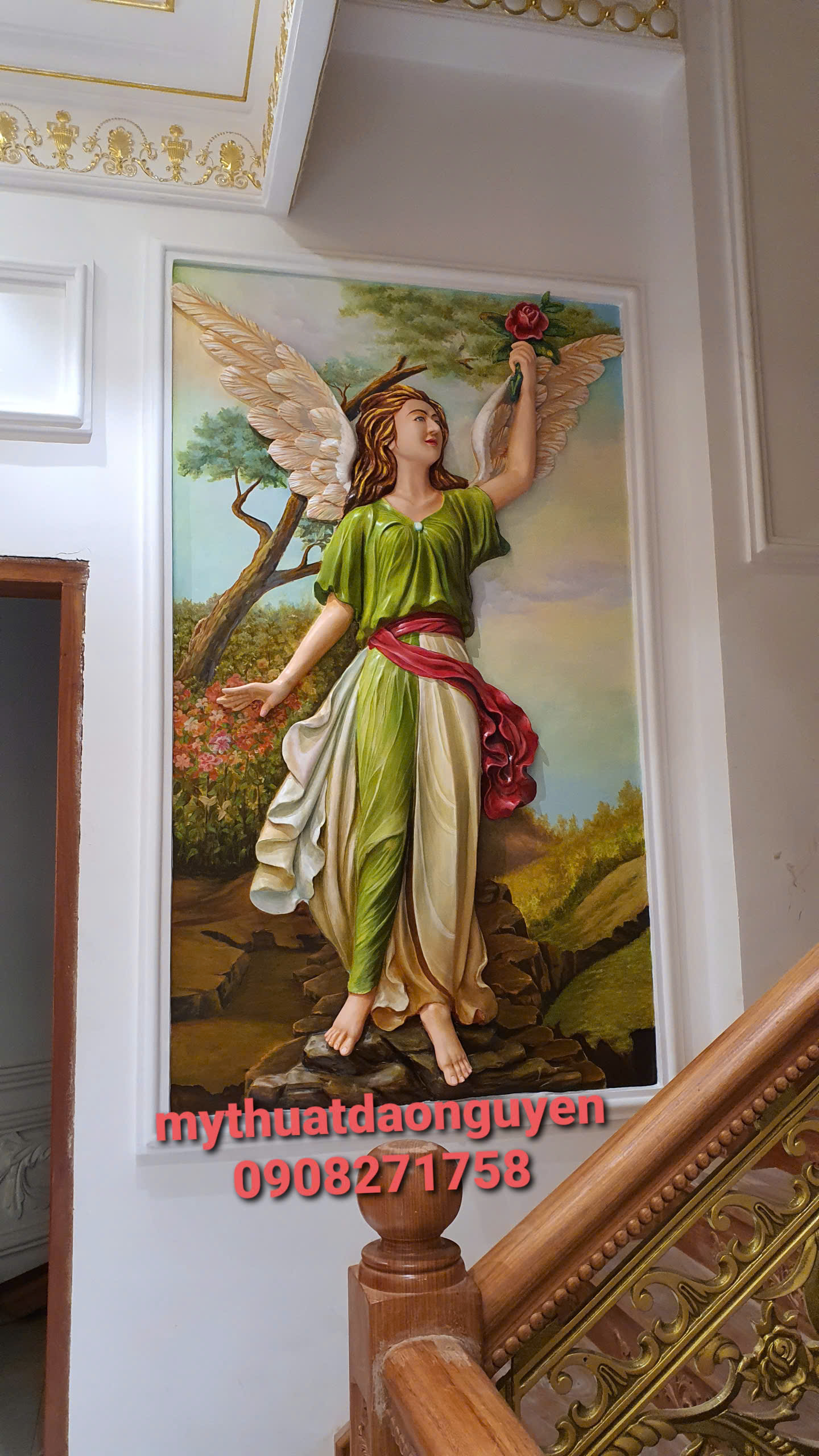 vẽ tranh nhà thờ