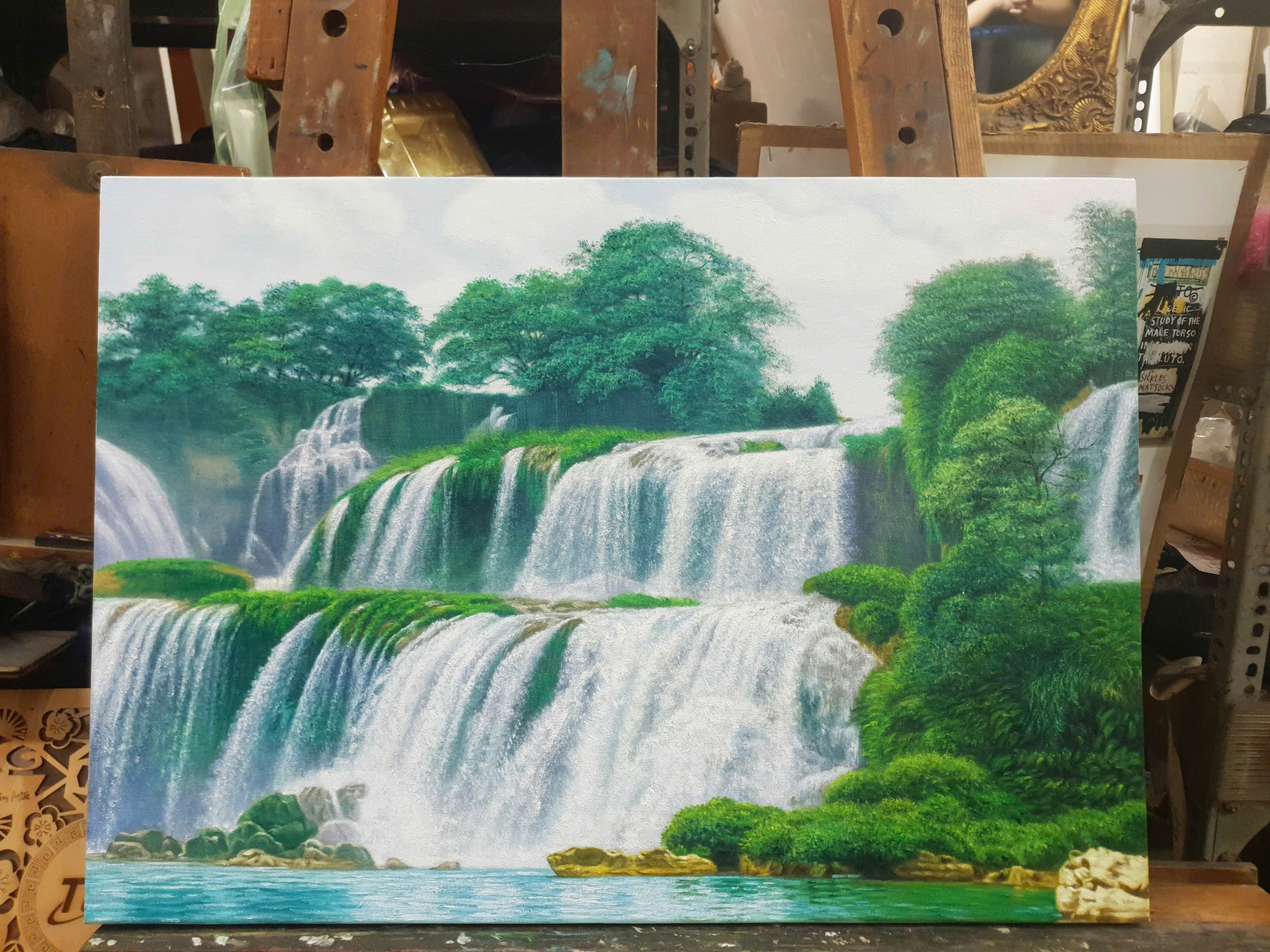 vẽ tranh sơn dầu phong cảnh