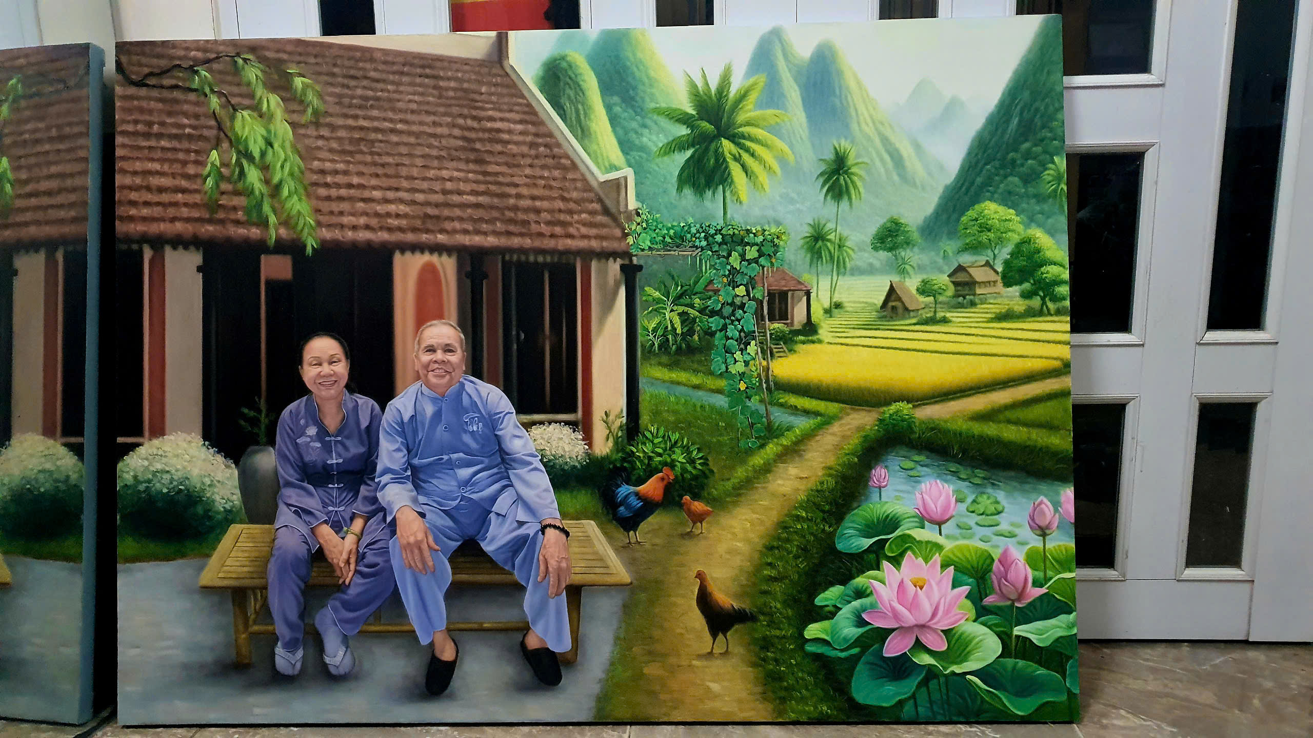 vẽ tranh sơn dầu phong cảnh