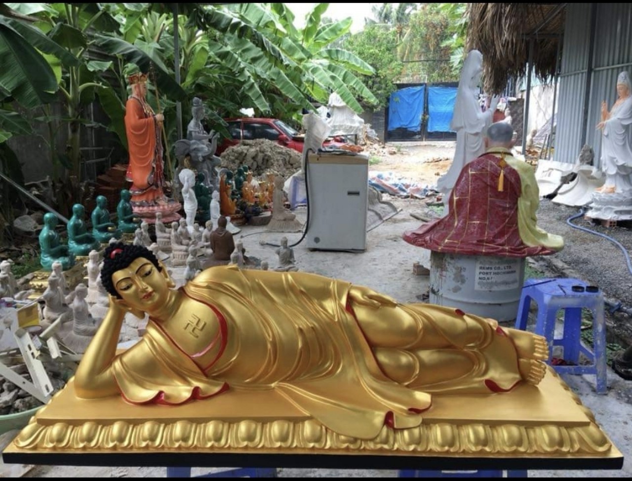 điêu khắc tượng Phật nằm