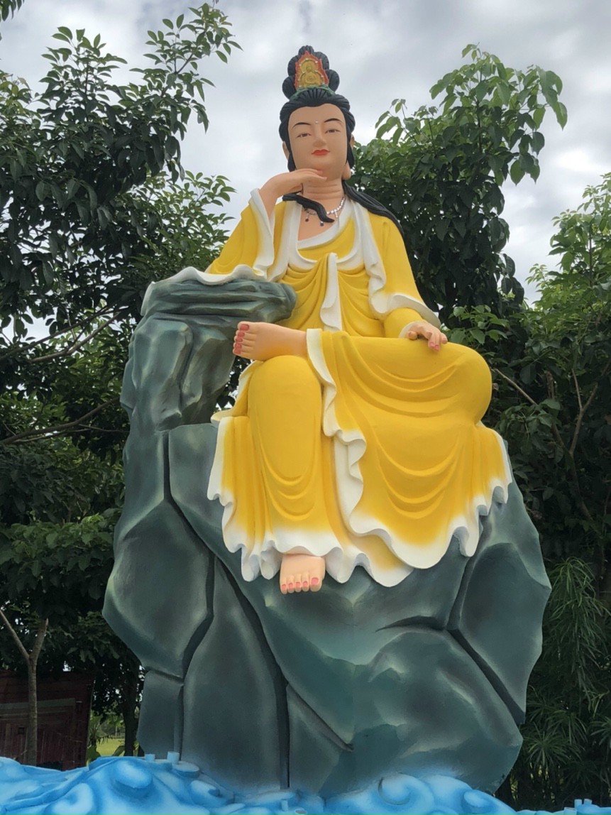 Điêu khắc tượng Phật xi măng đẹp