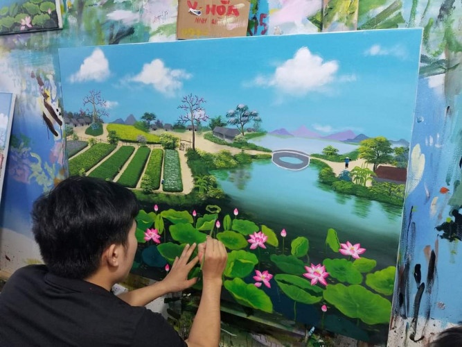 Lớp dạy vẽ tranh phong cảnh chuyên nghiệp cho người đam mê hội họa