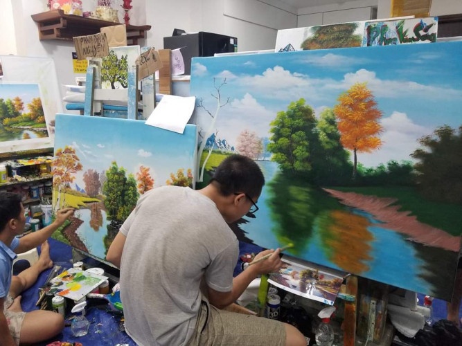 Lớp dạy vẽ tranh phong cảnh chuyên nghiệp cho người đam mê hội họa