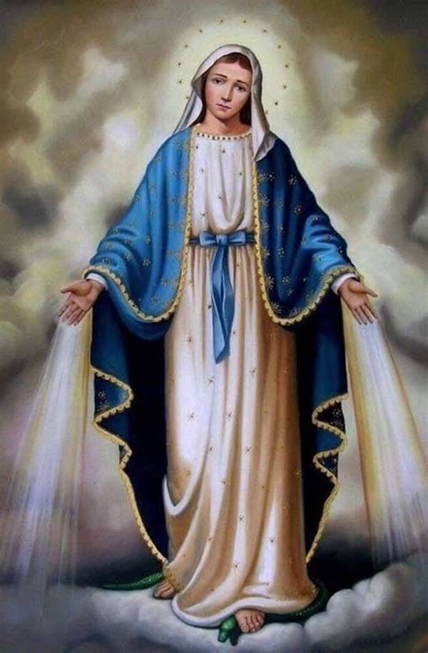 vẽ tranh công giáo Đức Mẹ Maria