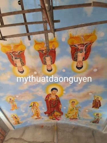 Vẽ tranh tường Phật giáo tại TPHCM